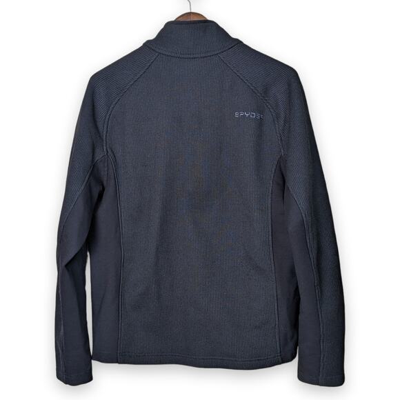 Spyder Men's Major Cable 1/4 Zip Mid Weight Stryke Sweater Jacket Size Medium - Picture 2 of 8